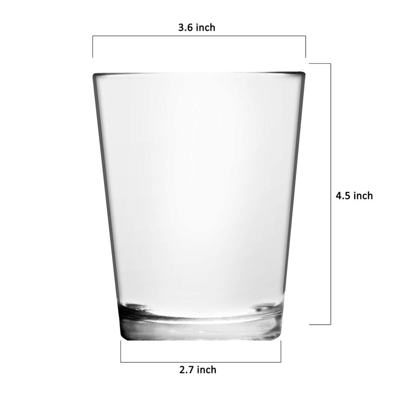 Youngever 16 oz Bistro Clear Plastic Tumblers, Drinking Glasses, Reusable Cups, Unbreakable Set of 8 - Image 3